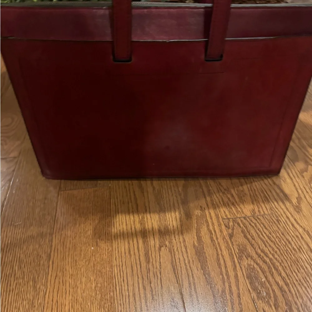 Etienne Aigner Vintage Burgundy Leather Briefcase - Picture 10 of 10